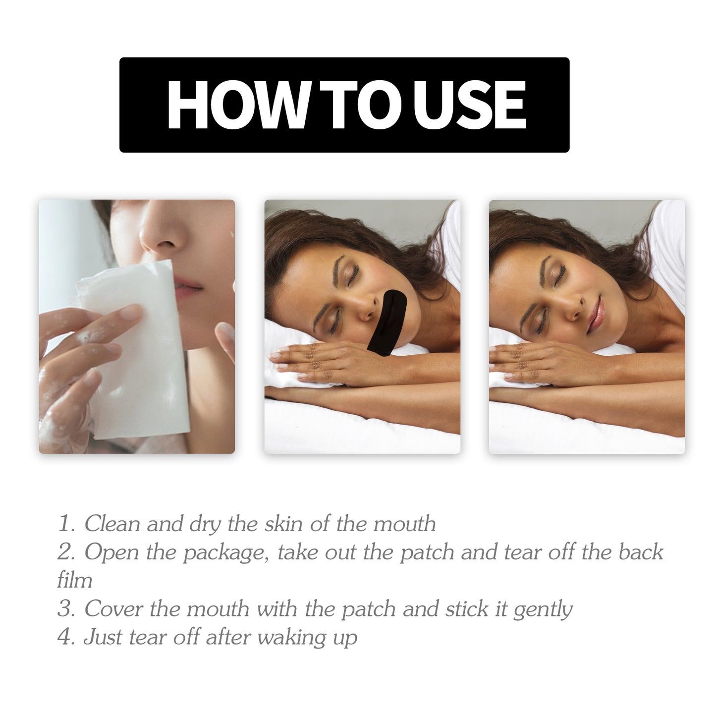 Noctura Mouth Tape - application
