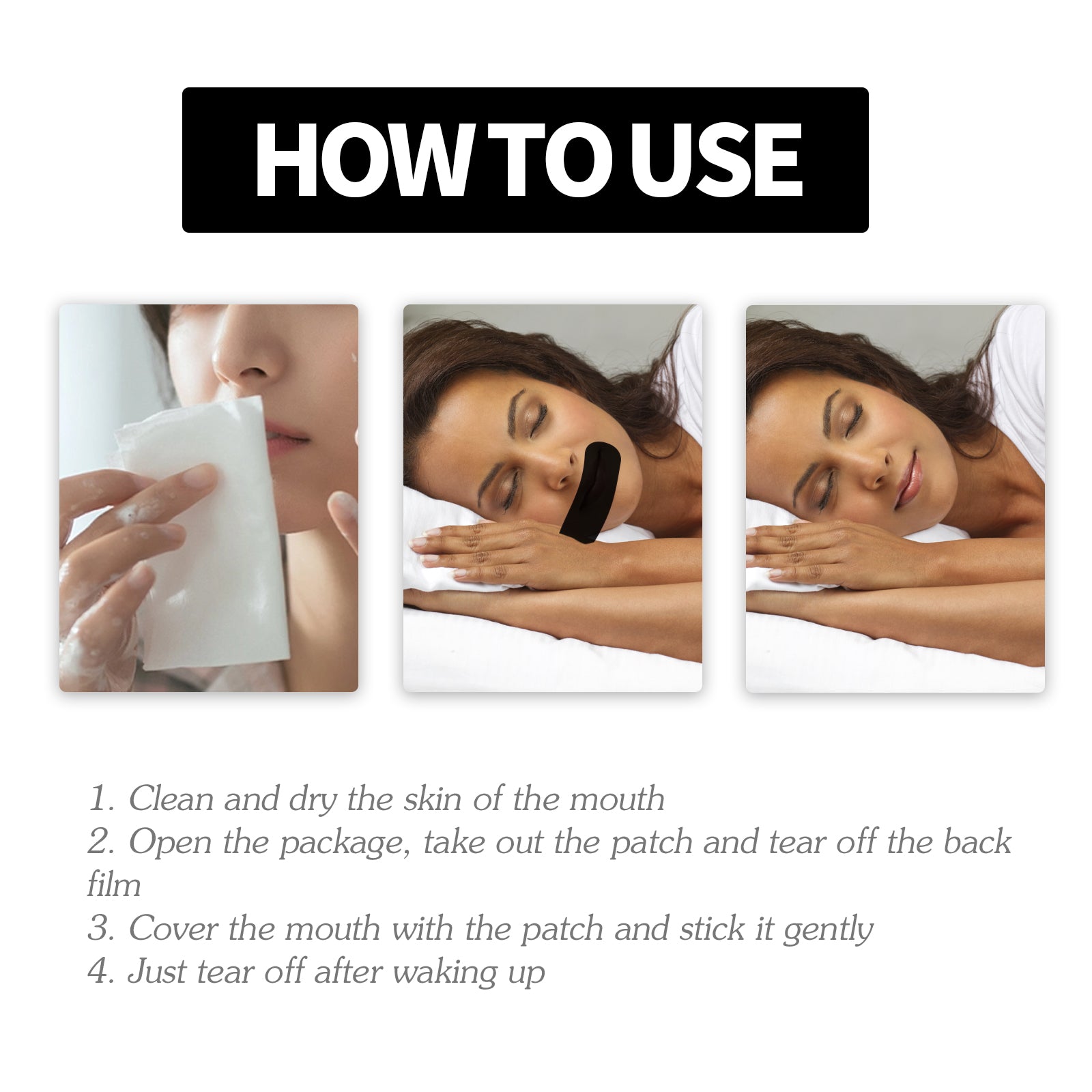 Noctura Mouth Tape - application