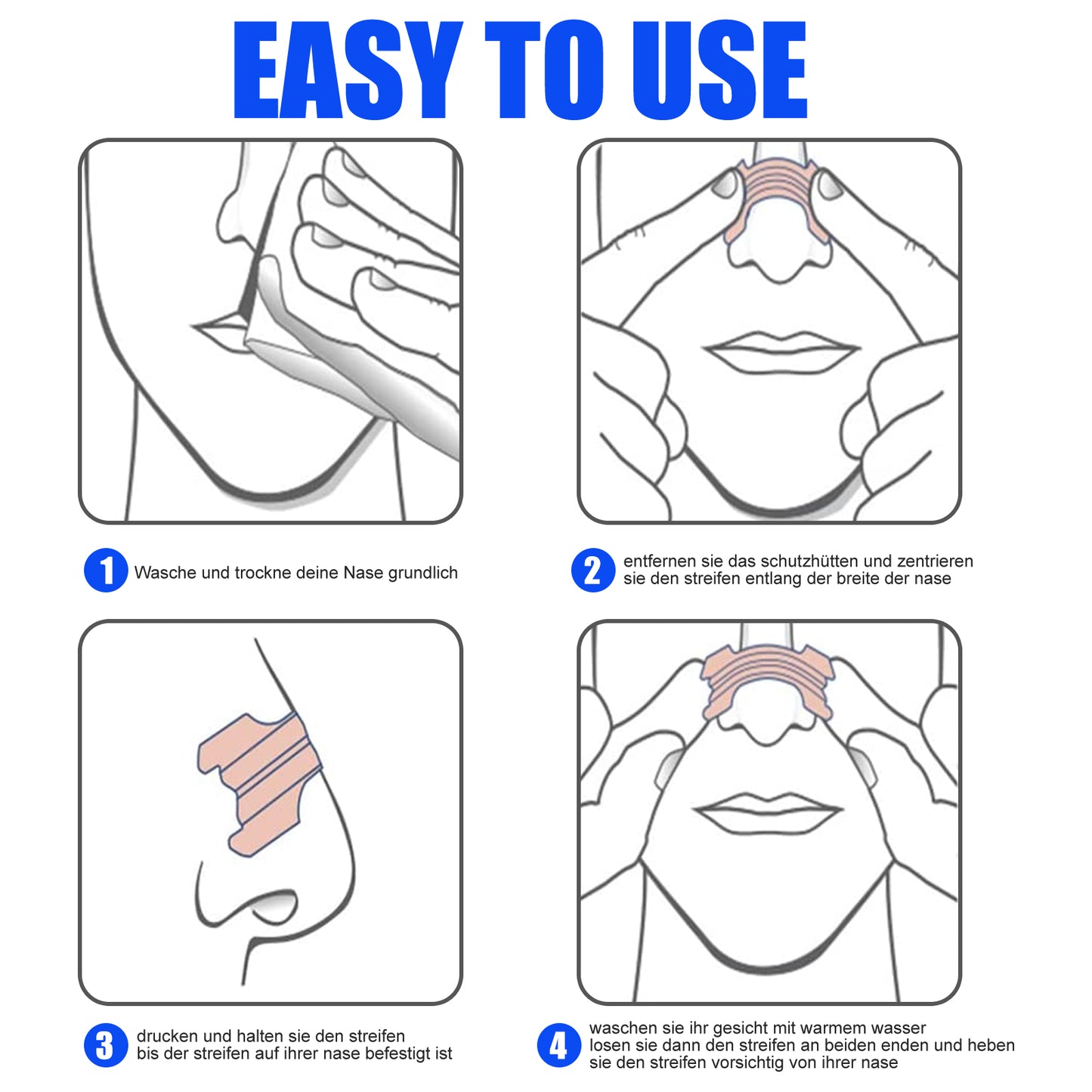 Noctura Nasal Strips - in use
